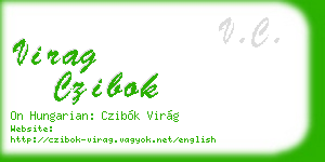 virag czibok business card